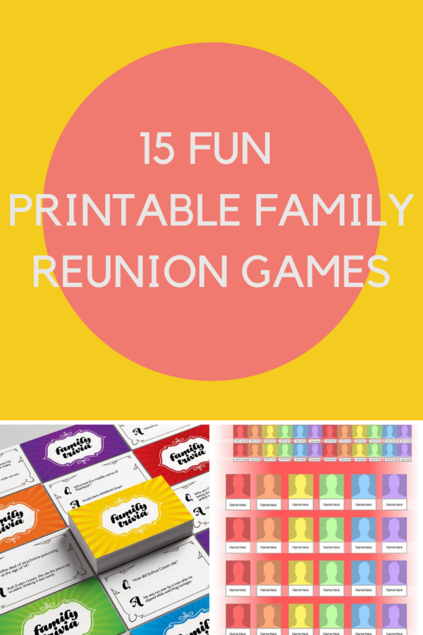 15 Printable Family Reunion Games For Large Groups - Fun Party Pop