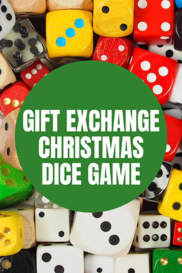 Gift Exchange Christmas Dice Game - Fun Party Pop