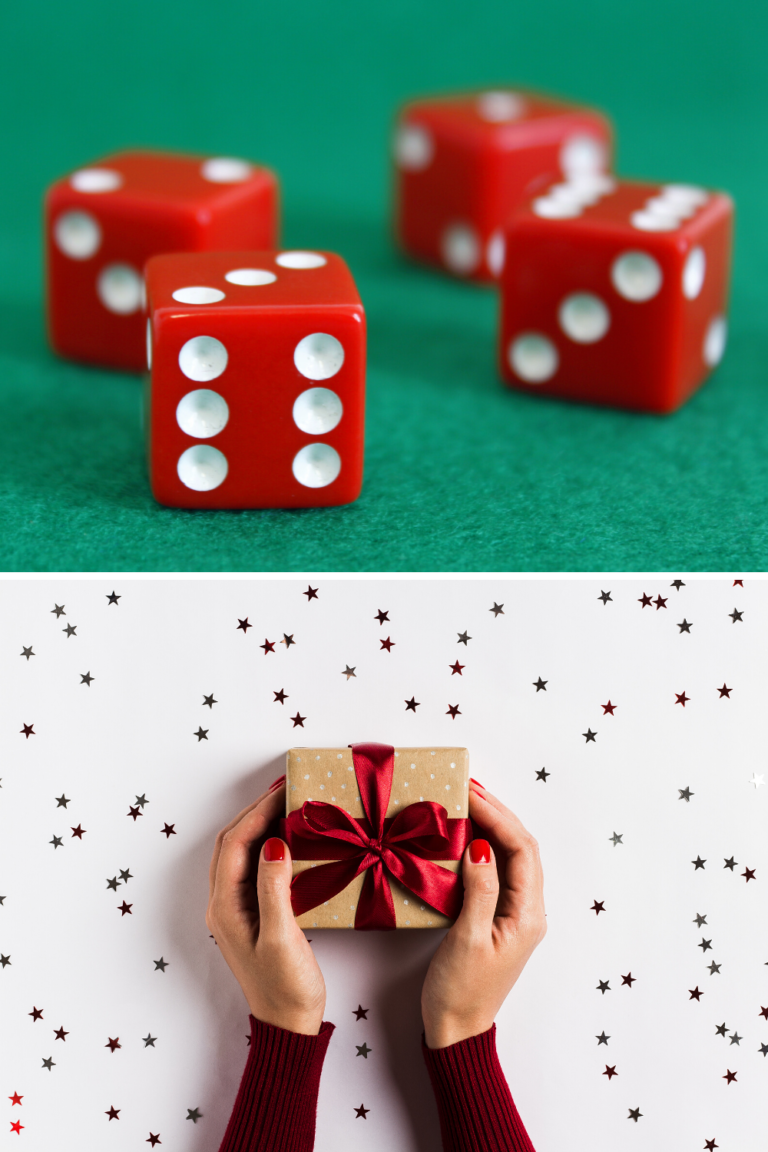 Gift Exchange Christmas Dice Game - Fun Party Pop