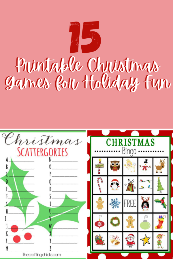 15 Printable Christmas Games for Holiday Fun - Fun Party Pop