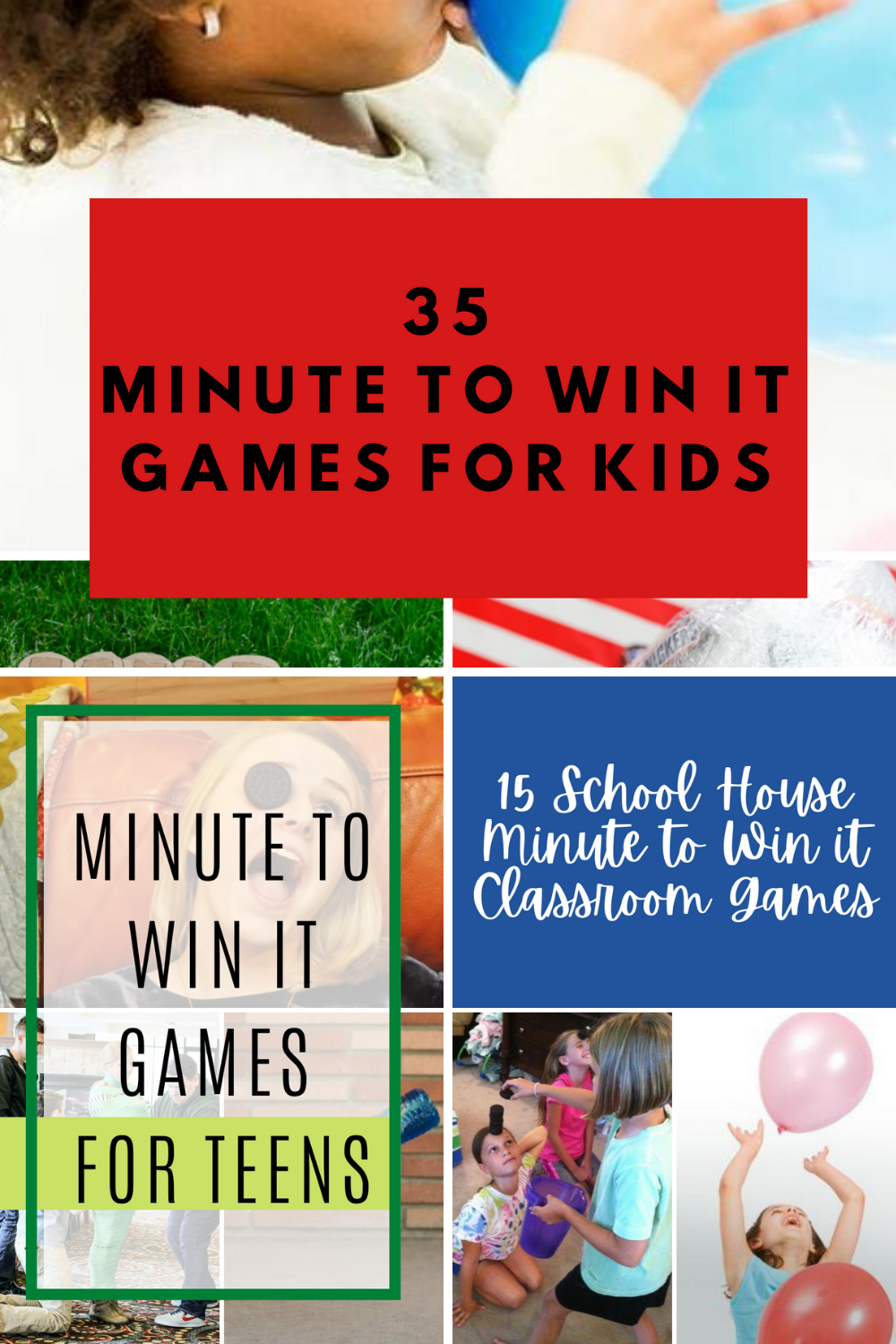 minute to win it ideas kids games