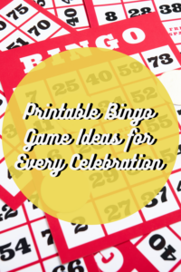 Printable Bingo Game Ideas for Every Celebration - Fun Party Pop