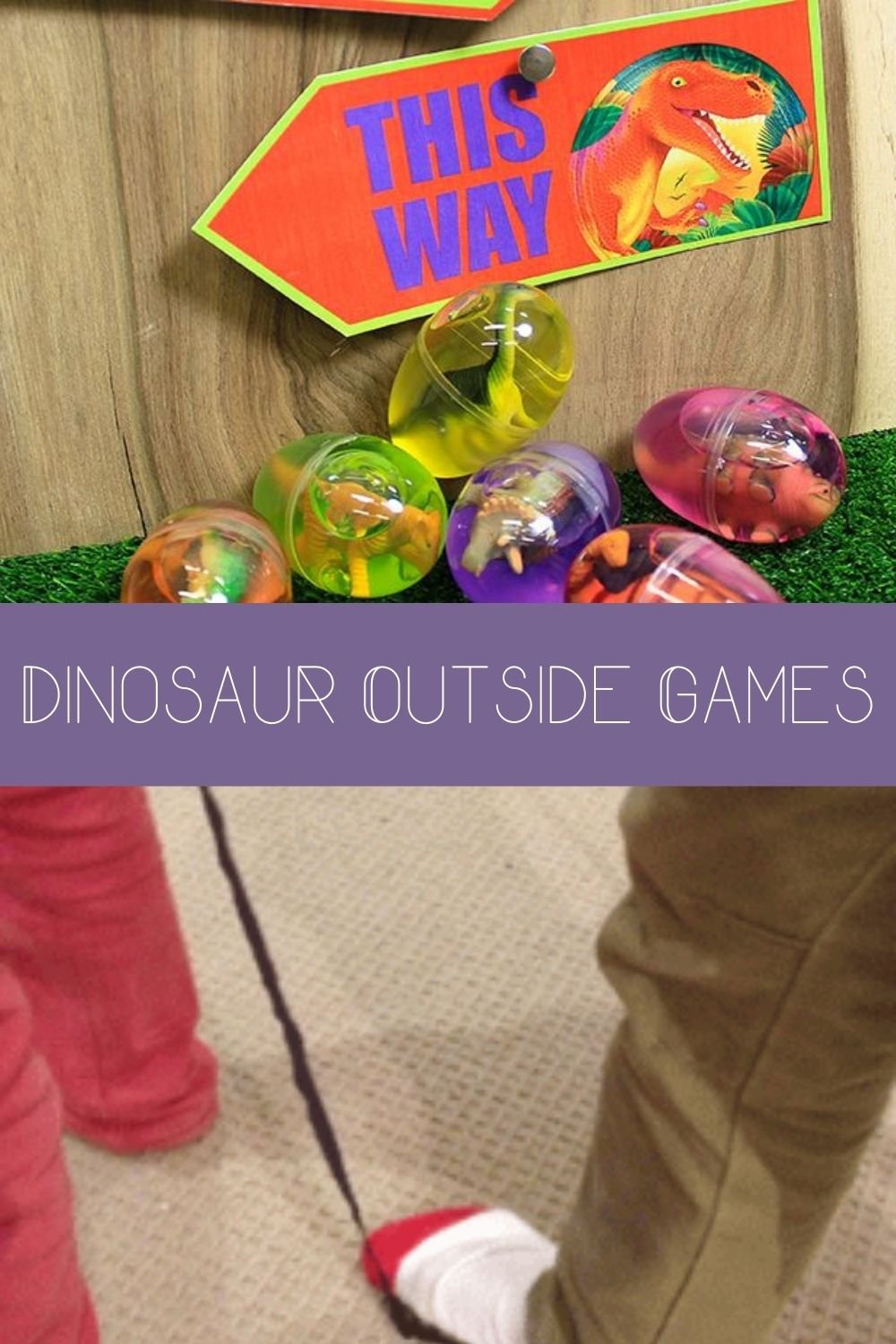 Dino Party Games Outside