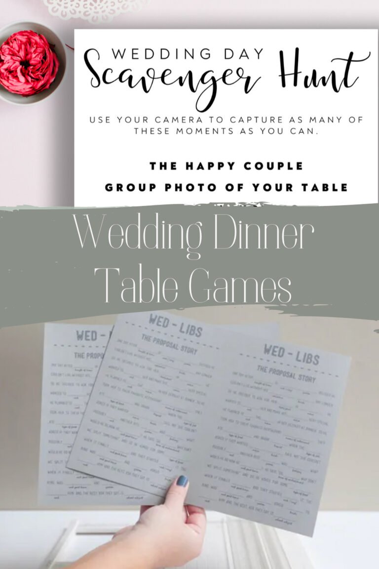 47 Wedding Table Games That Guests Will Love Fun Party Pop