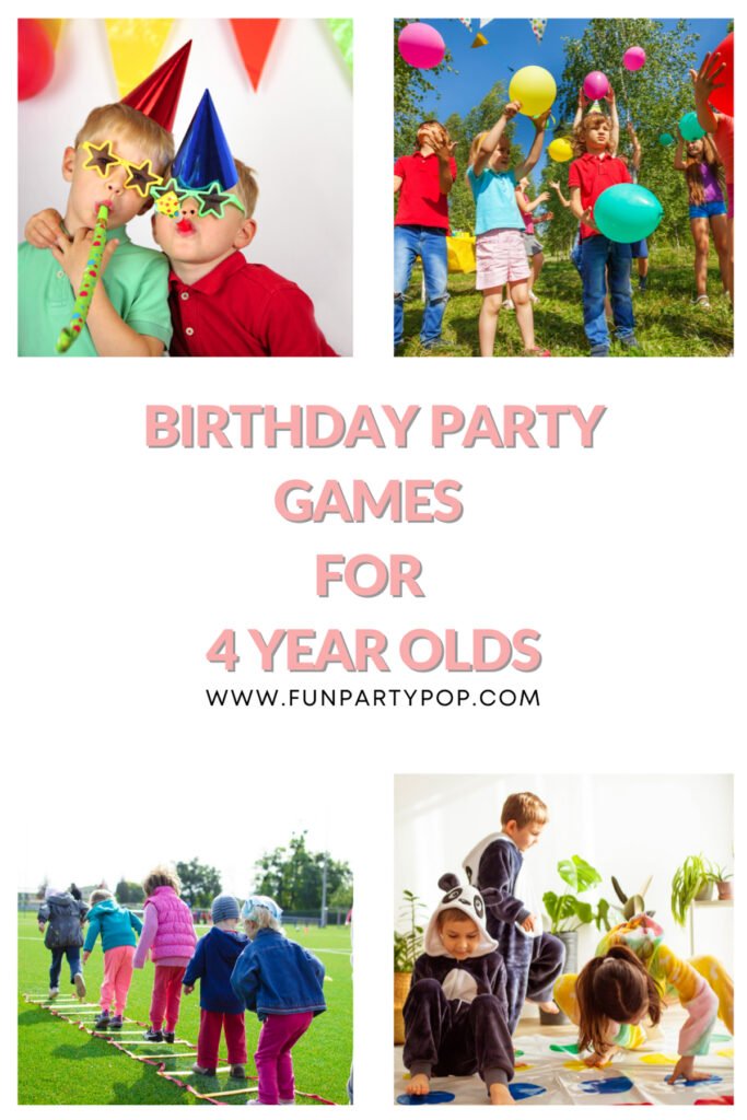 35+ Birthday Party Games for 4 Year Olds Fun Party Pop