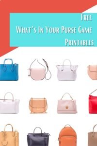 9 Free Printable What’s In Your Purse Games - Fun Party Pop