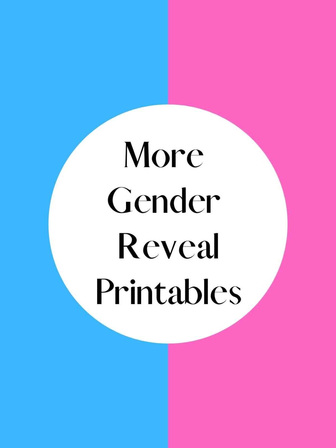 15+ Best Gender Reveal Games Printable - Fun Party Pop