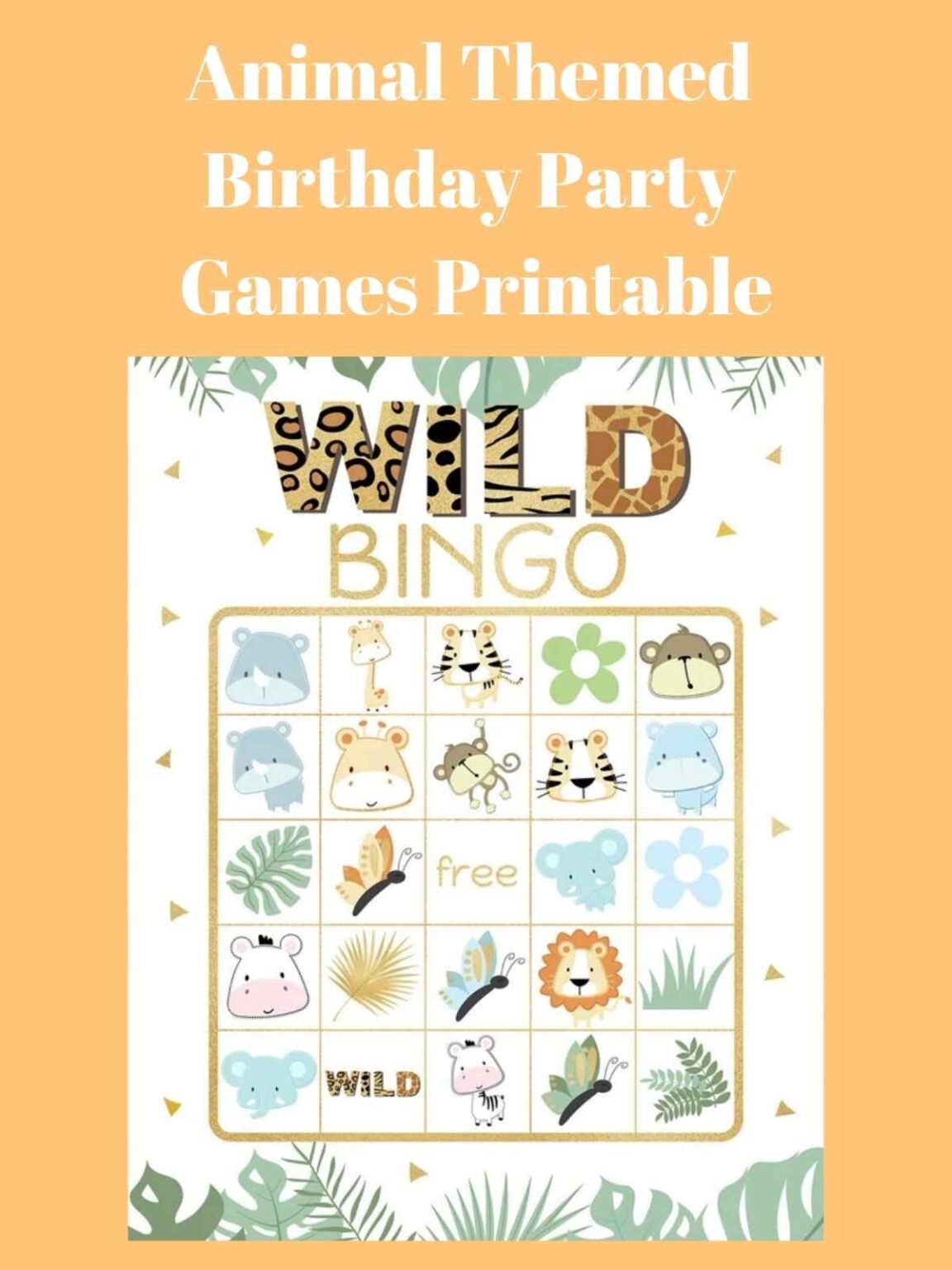 33 Animal Party Games for Jungle Safari Birthday Fun Party Pop — free download