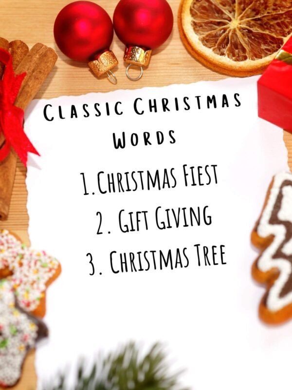 51 Best Christmas Pictionary words + Free Printable - Fun Party Pop