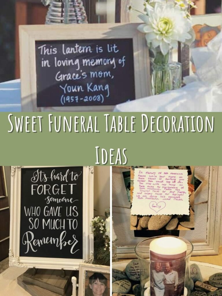 Thoughtfully Sweet Funeral Table Decoration Ideas Fun Party Pop